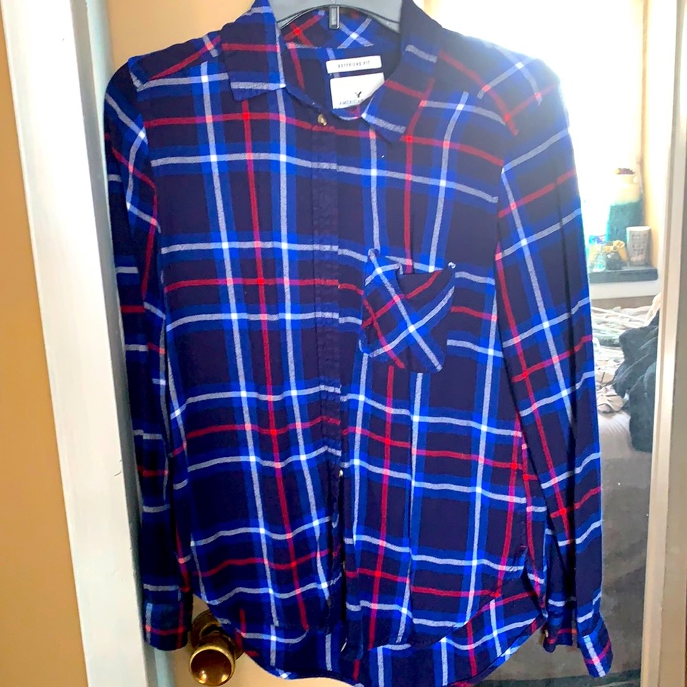 Plaid button down